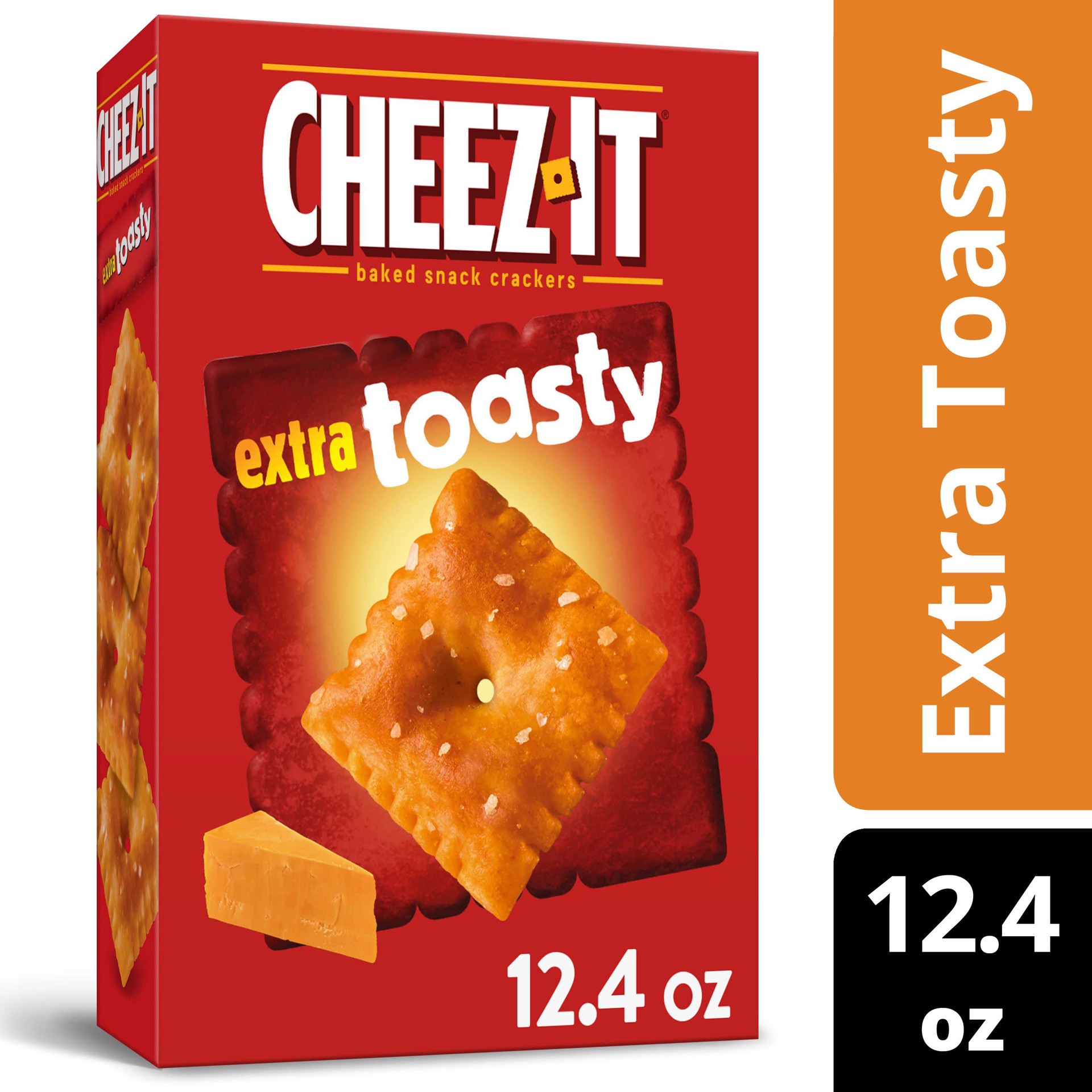 slide 1 of 8, Cheez-It Extra Toasty Baked Snack Crackers - 12.4oz, 12.4 oz