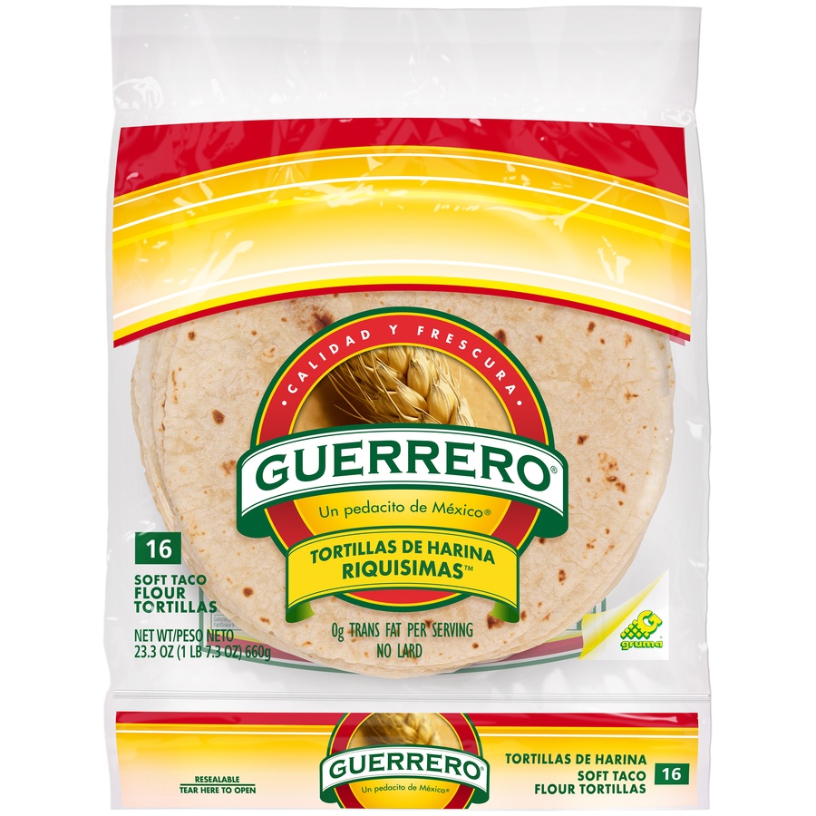 slide 1 of 3, Guerrero Flour Tortillas, 16 ct