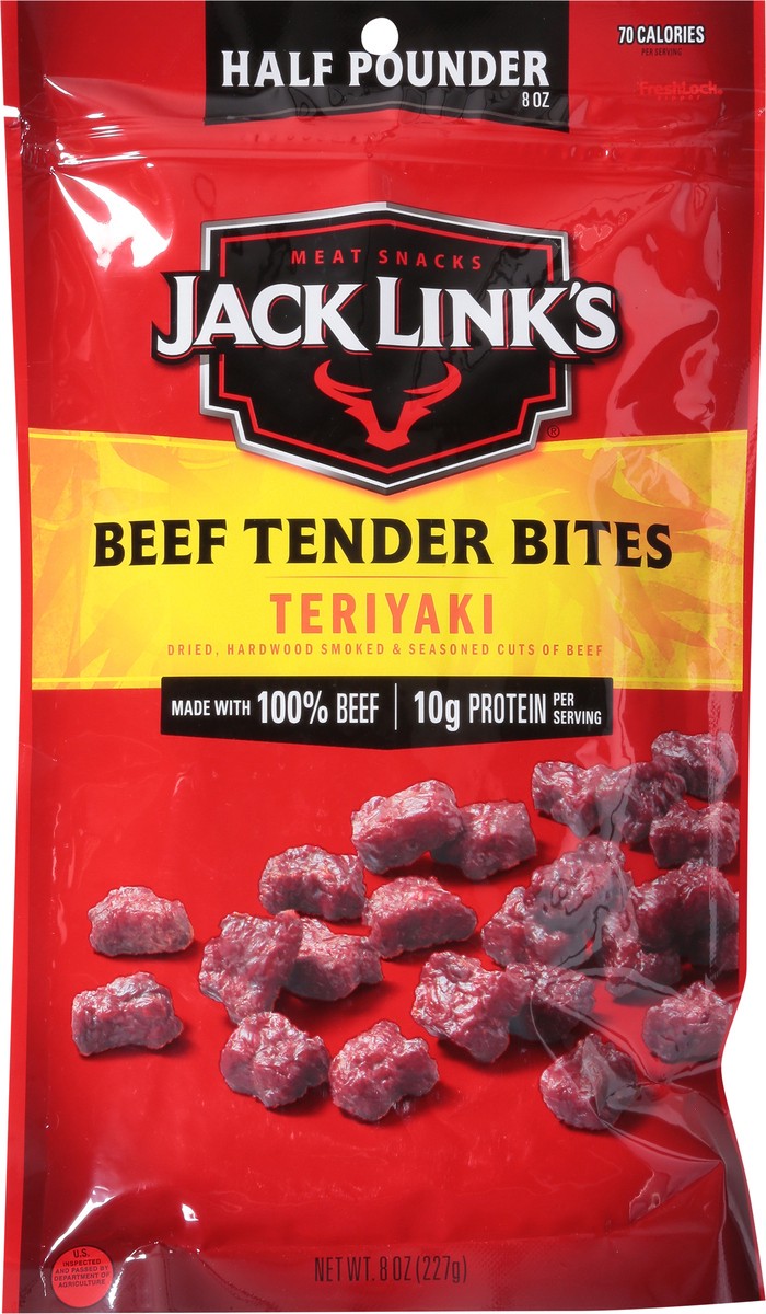 slide 9 of 9, Jack Link's Teriyaki Beef Tender Bites Half Pounder 8 oz, 8 oz