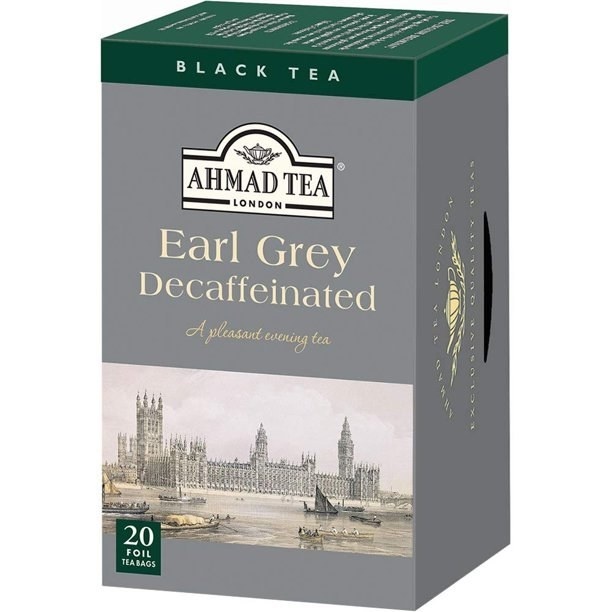 slide 1 of 1, Ahmad Tea Earl Grey Decafe, 20 ct