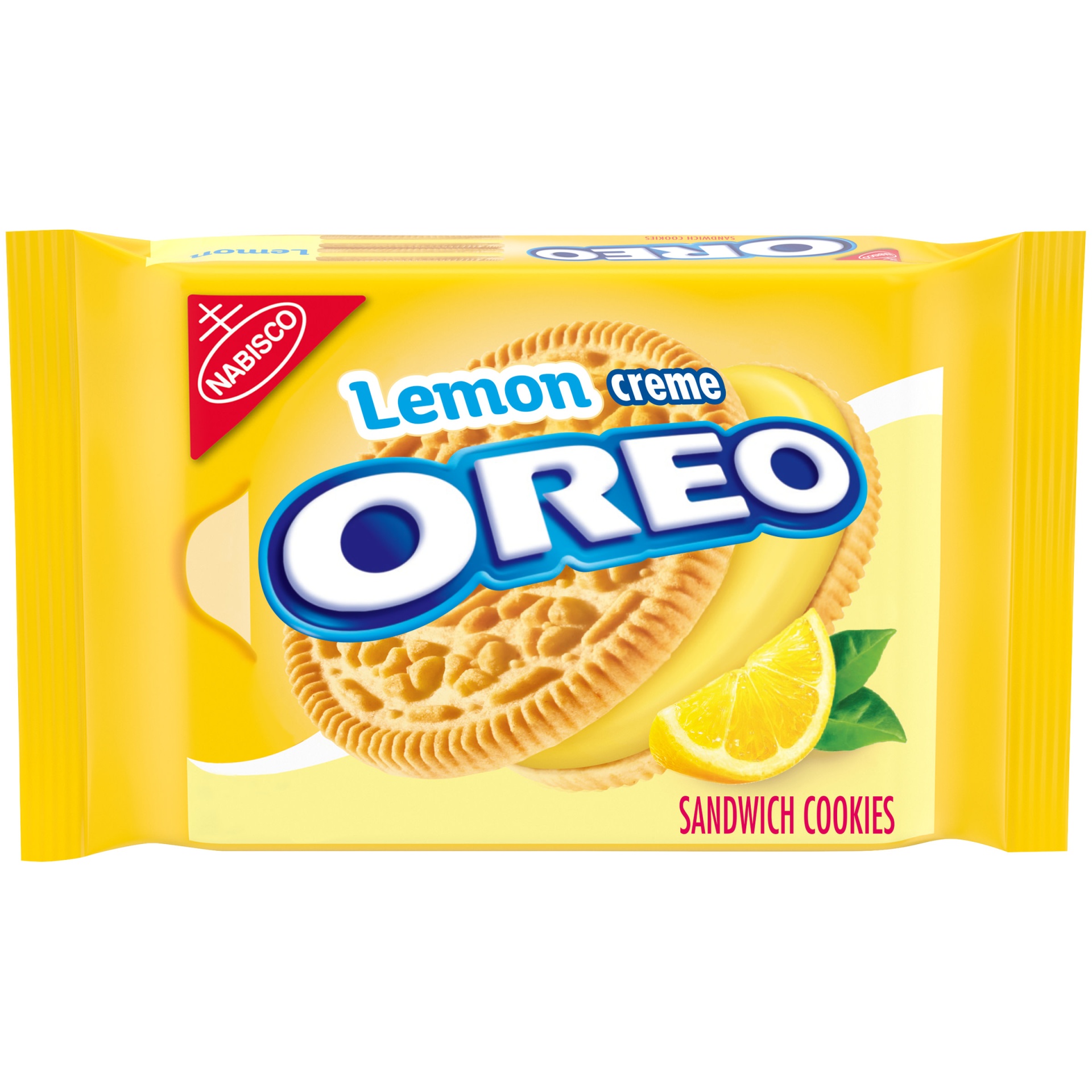 slide 1 of 8, Oreo Lemon Creme Sandwich Cookies, 15.25 oz