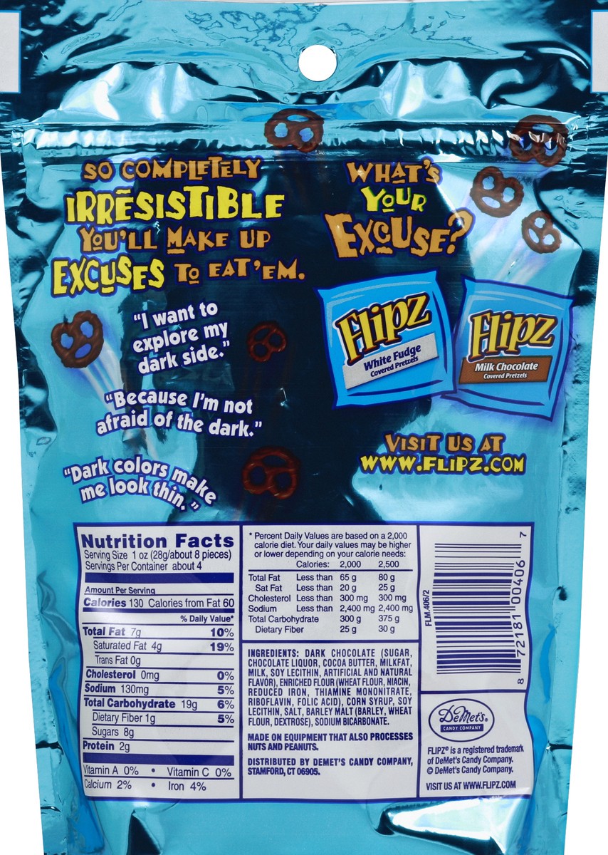 slide 4 of 7, Flips Covered Pretzels 4 oz, 4 oz