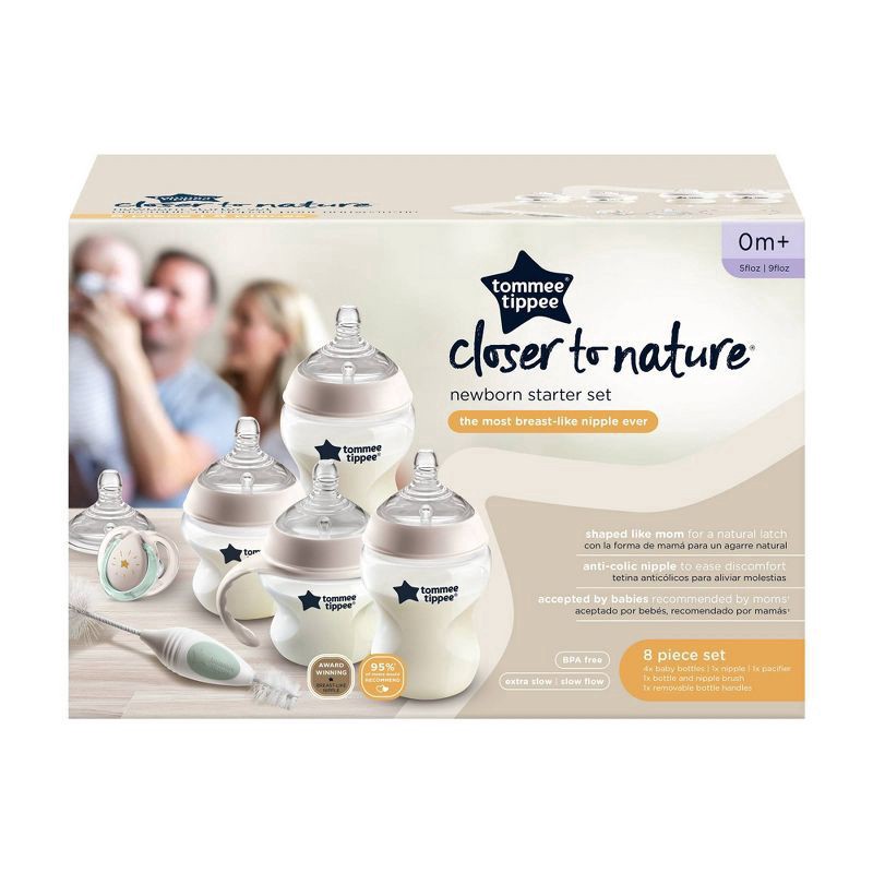 slide 6 of 6, Tommee Tippee Closer to Nature Newborn Starter Set - Clear, 1 ct