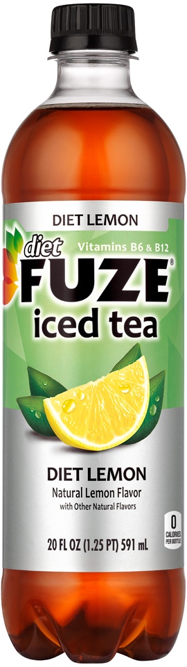 slide 1 of 1, Fuze Diet Lemon Iced Tea, 20 fl oz