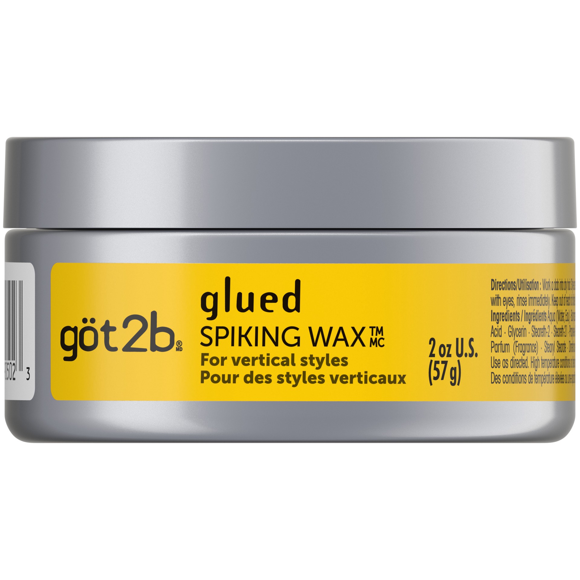 slide 5 of 5, göt2b Glued Spiking Hair Wax, Fierce Holding Power, 2 oz, 2 oz