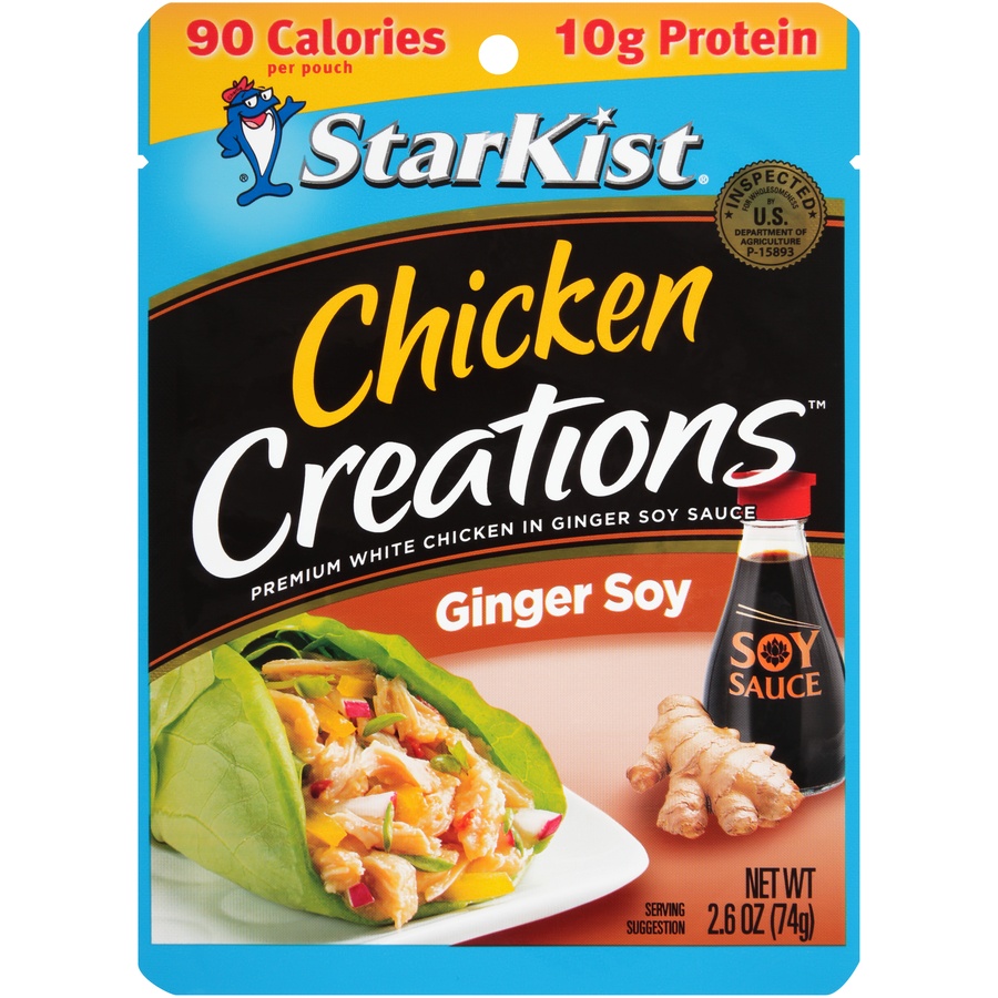 slide 1 of 8, StarKist Chicken Creations Ginger Soy, 2.6 oz