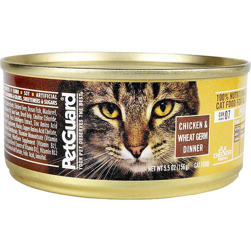 slide 1 of 1, PetGuard Chkn & Wheat Cat Food, 5.5 oz