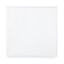 Hoffmaster White Plastic Round Table Cover - 82"