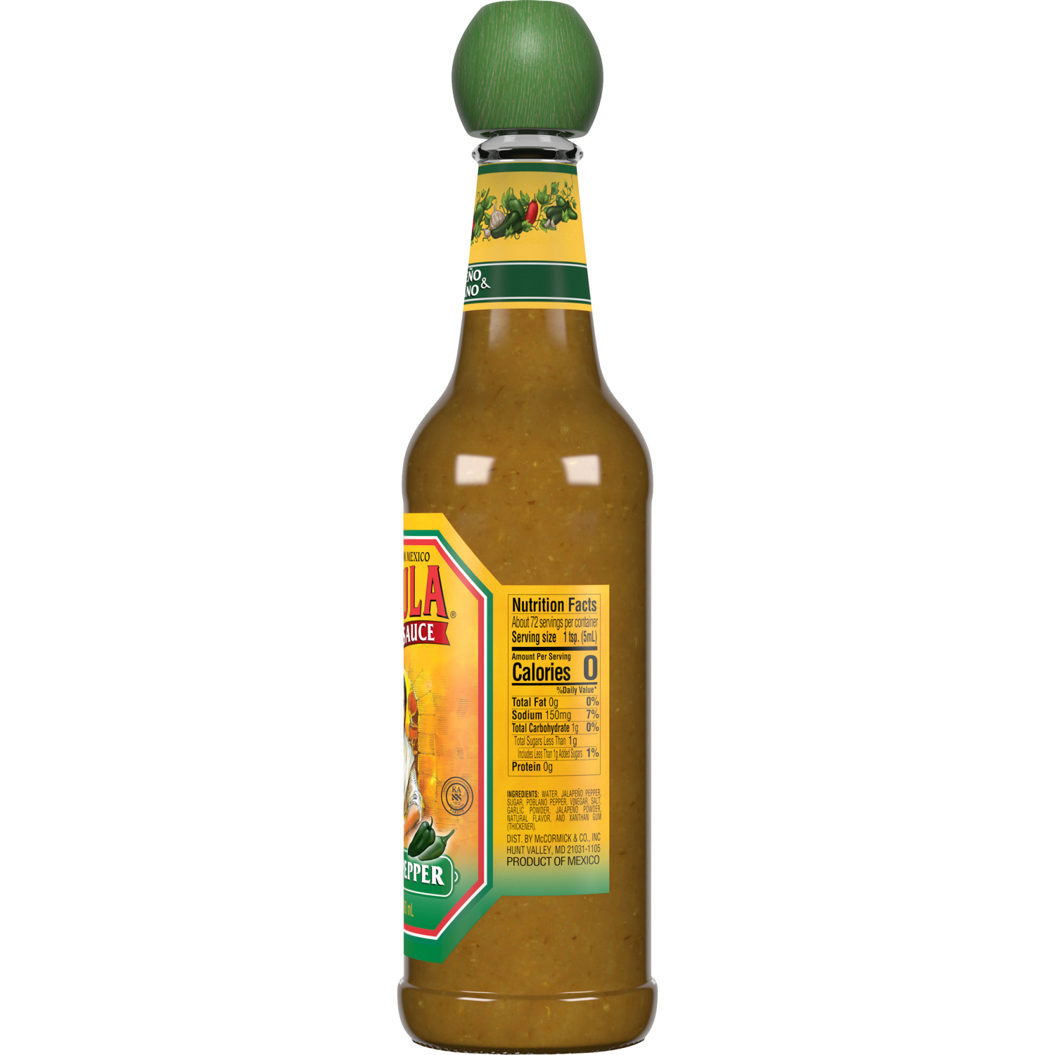 slide 2 of 3, Cholula Green Pepper Hot Sauce, 12 fl oz, 12 oz