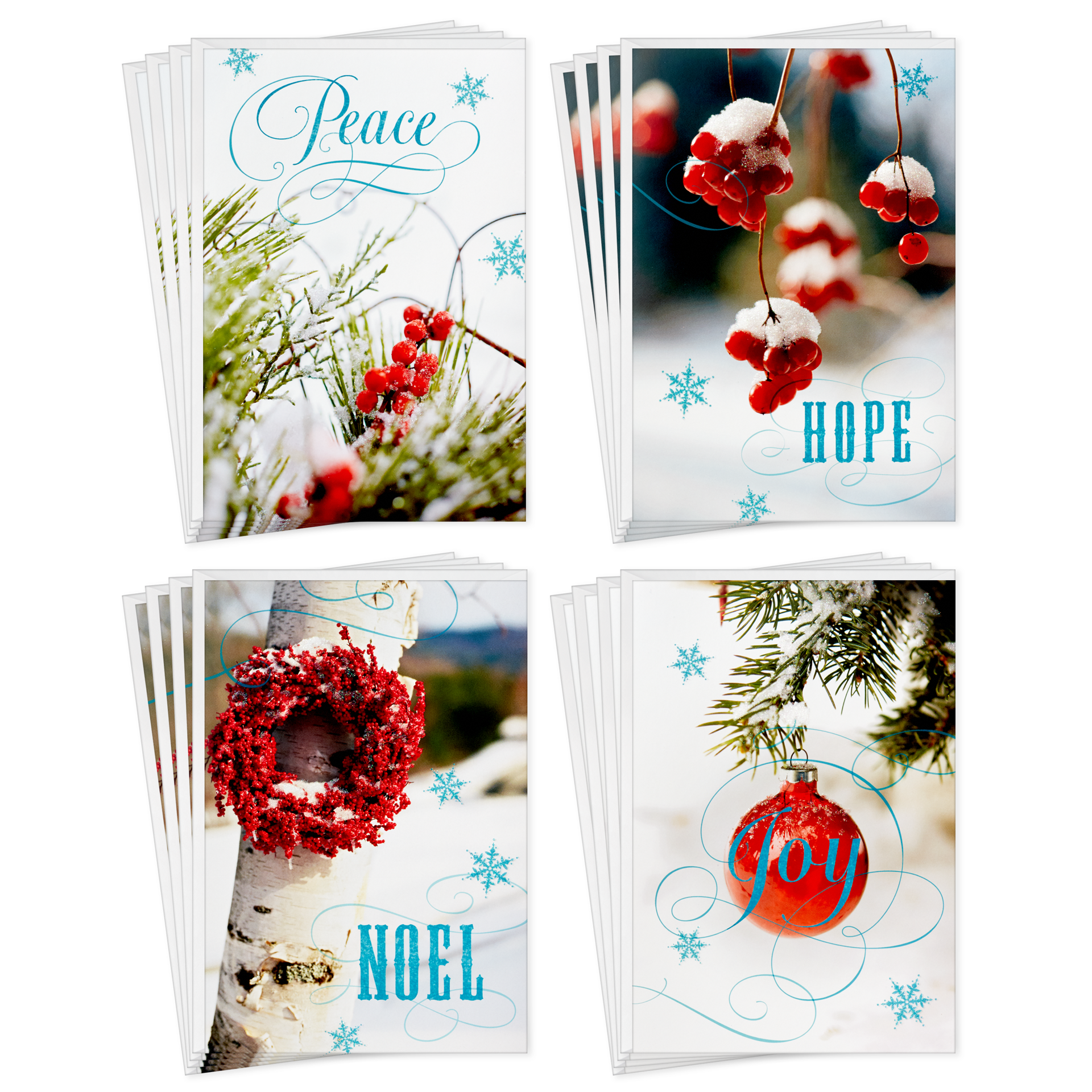 slide 1 of 1, Image Arts Snowy Nature Scenes Assorted Boxed Christmas Cards, 1 oz