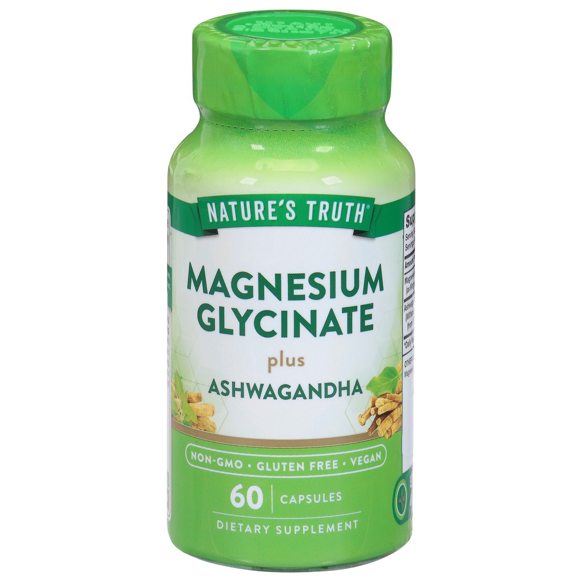 slide 13 of 14, Nature's Truth Magnesium Glycinate + Ashwagandha Vegetable Capsules, 60 ct