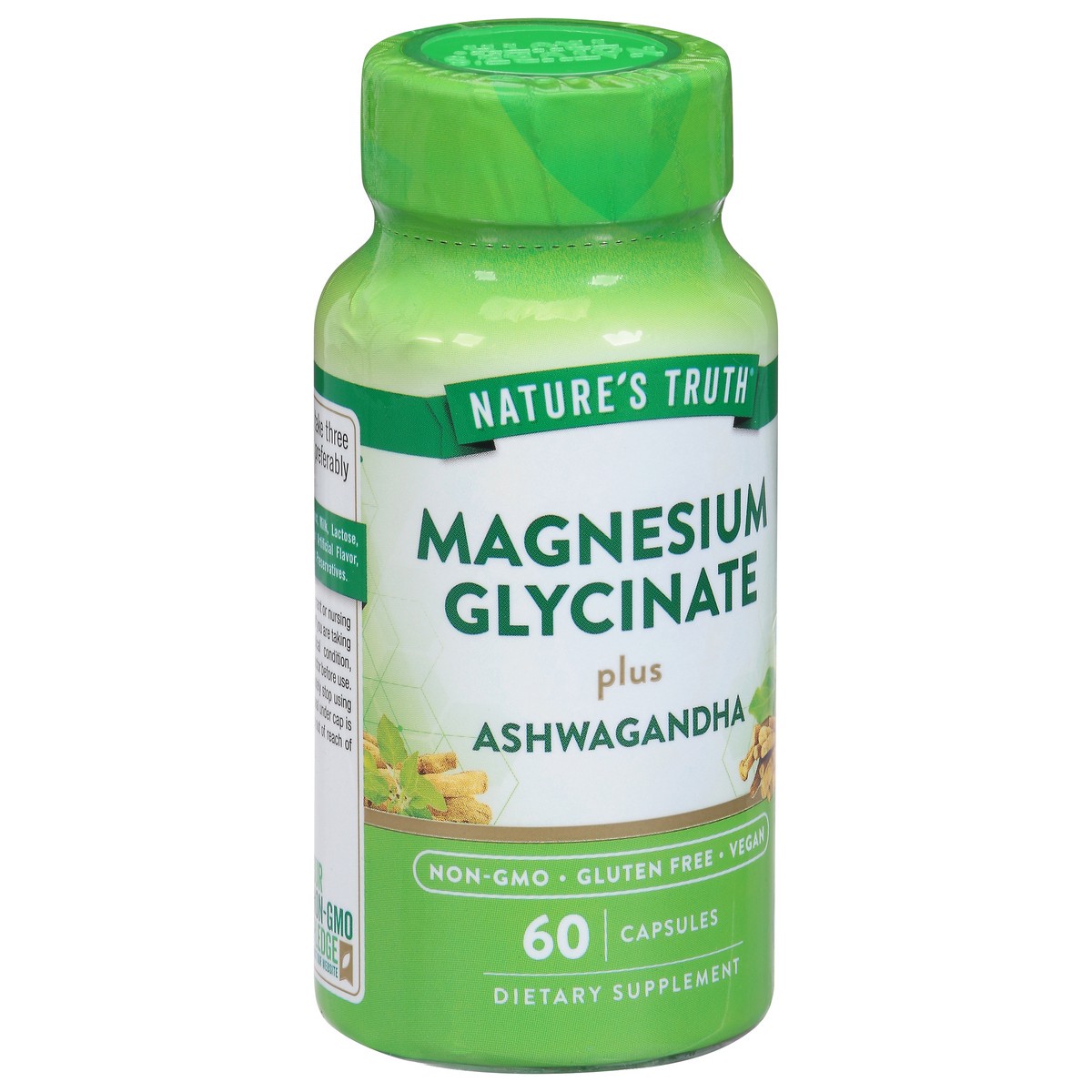 slide 12 of 14, Nature's Truth Magnesium Glycinate + Ashwagandha Vegetable Capsules, 60 ct