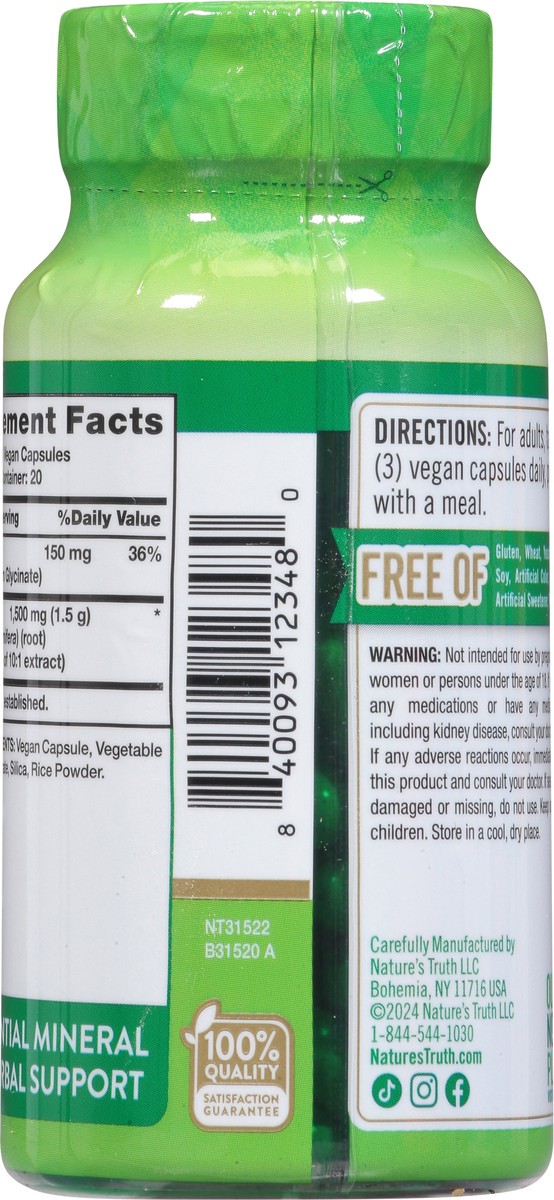 slide 10 of 14, Nature's Truth Magnesium Glycinate + Ashwagandha Vegetable Capsules, 60 ct