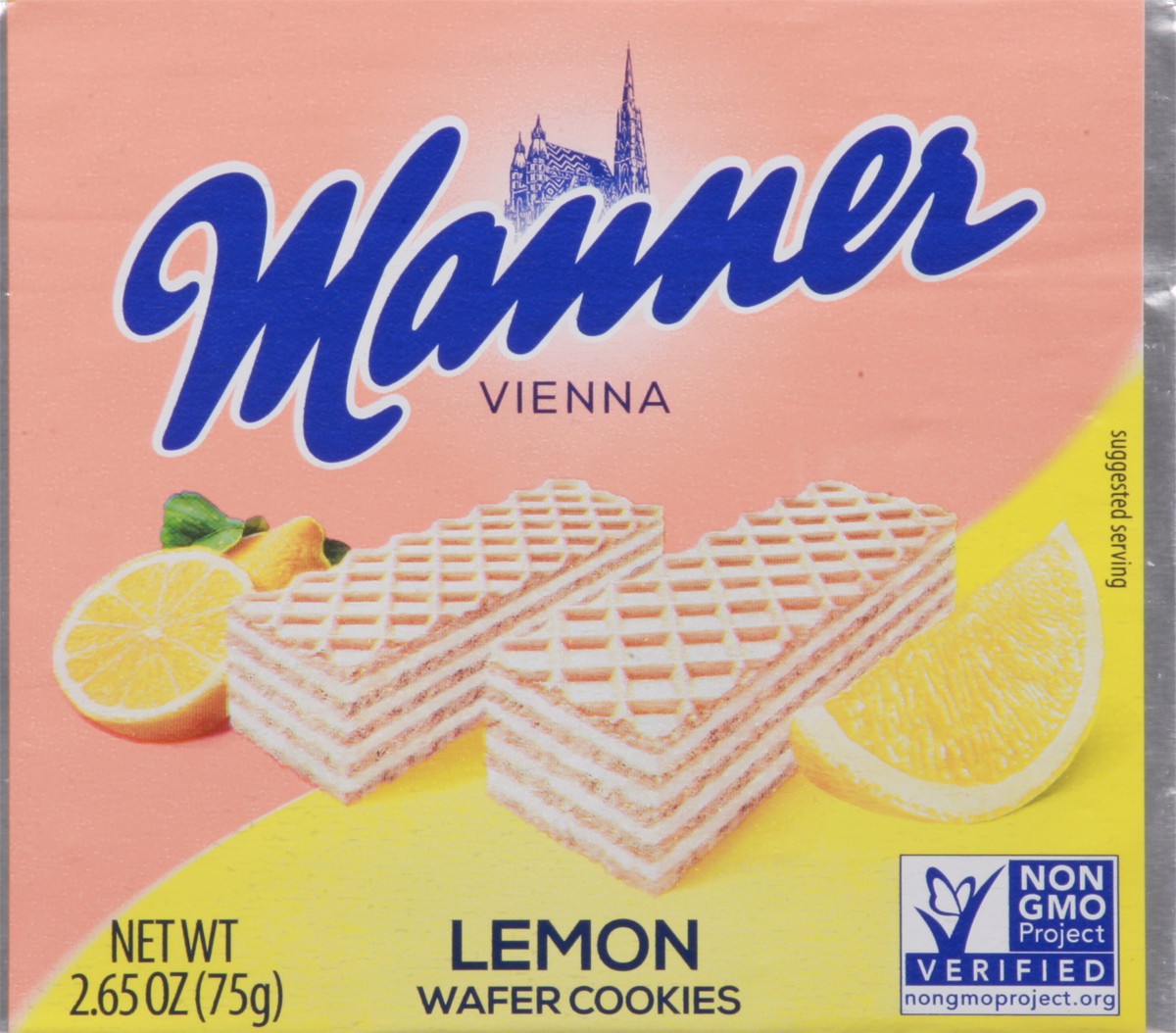 slide 8 of 12, Manner Vienna Lemon Wafer Cookies 2.65 oz, 2.65 oz