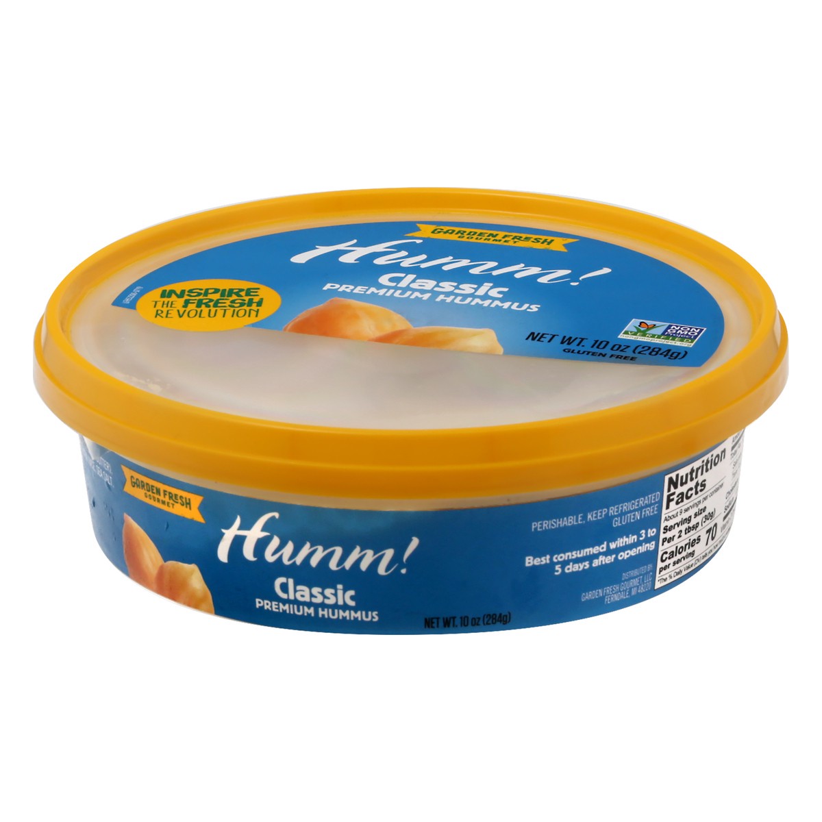 slide 4 of 13, Garden Fresh Gourmet Humm Classic Premium Hummus 10 oz, 10 oz