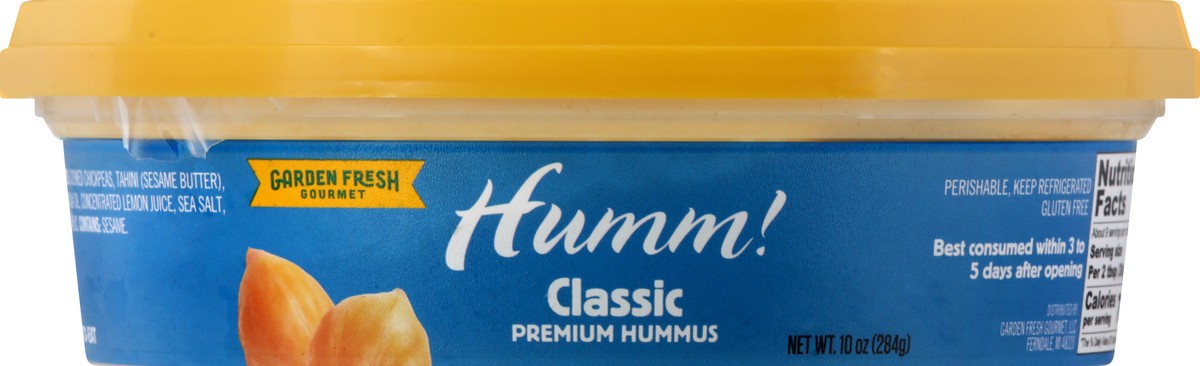 slide 7 of 13, Garden Fresh Gourmet Humm Classic Premium Hummus 10 oz, 10 oz