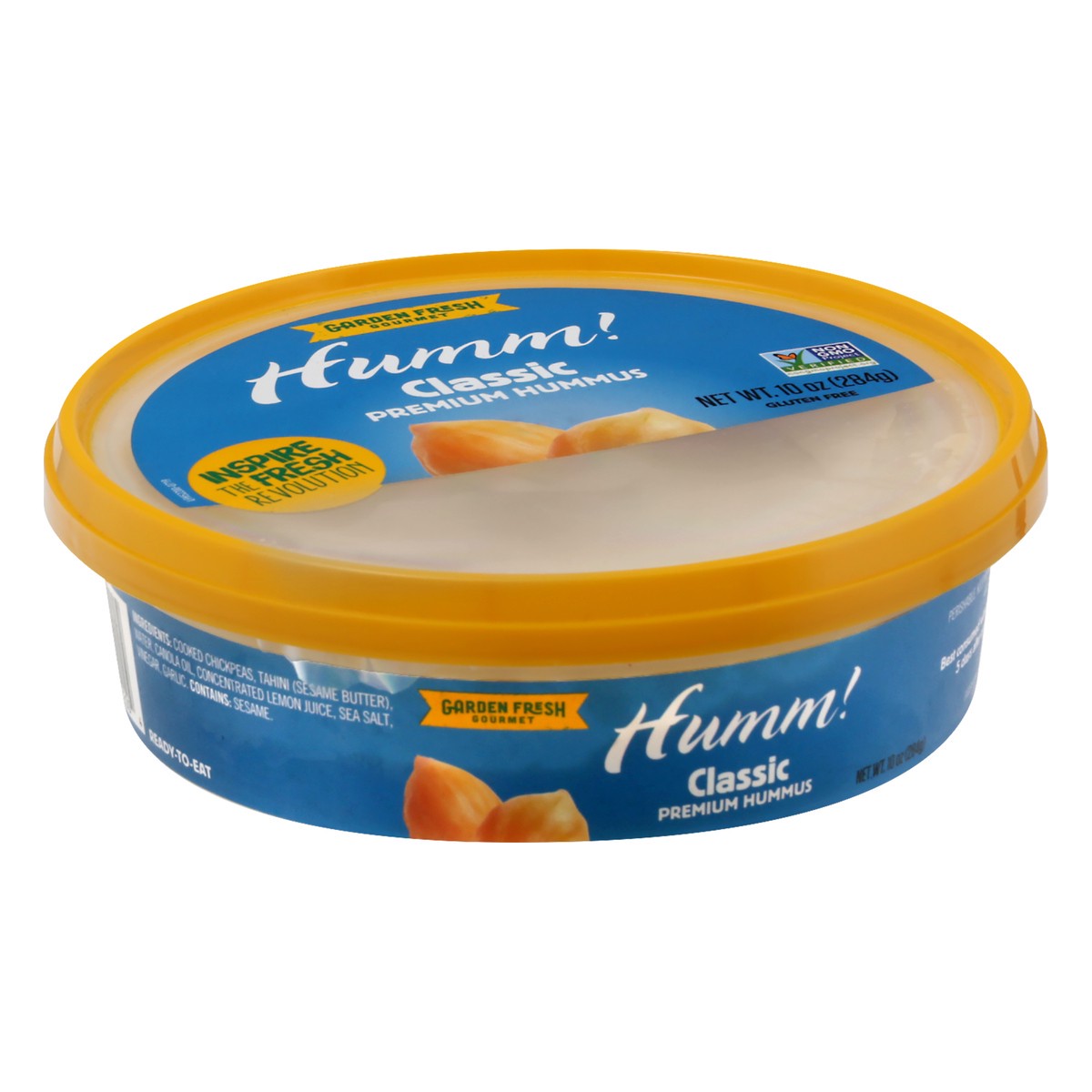 slide 5 of 13, Garden Fresh Gourmet Humm Classic Premium Hummus 10 oz, 10 oz