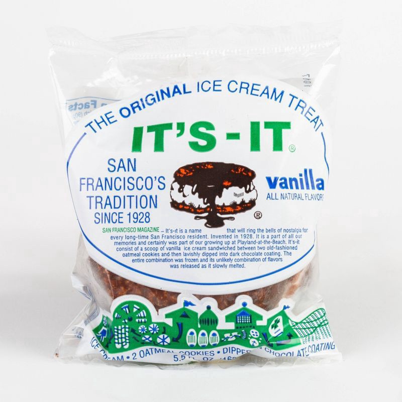 slide 3 of 5, It's-It The Original Vanilla Ice Cream Sandwich, 3 ct