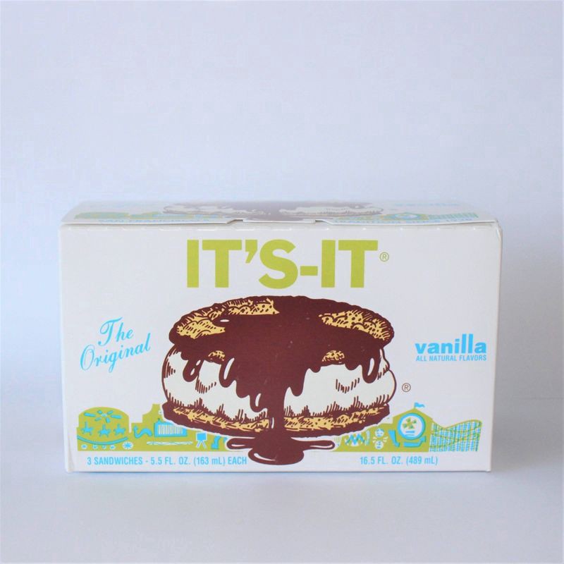 slide 1 of 5, It's-It The Original Vanilla Ice Cream Sandwich, 3 ct