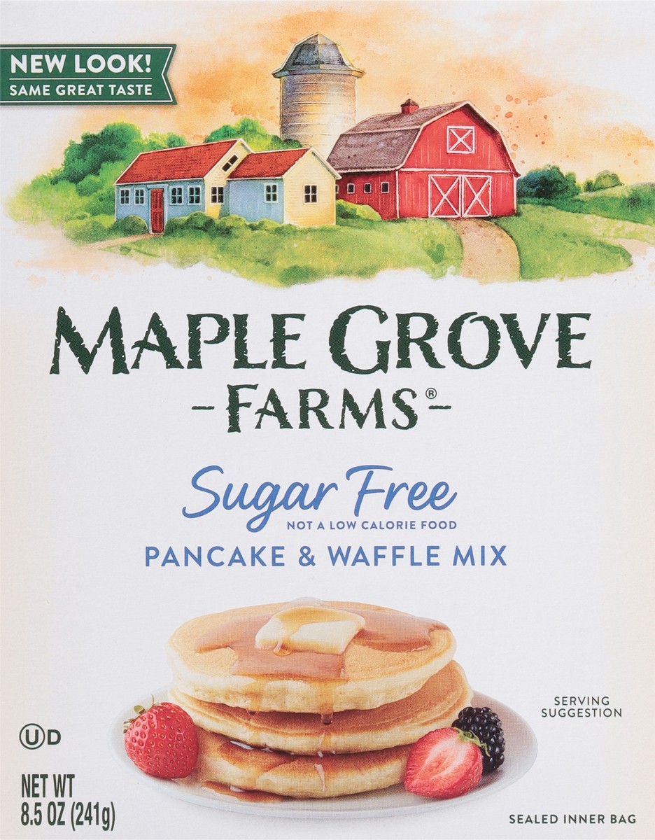 slide 7 of 8, Maple Grove Farms Sugar Free Pancake & Waffle Mix 8.5 oz, 8.5 oz