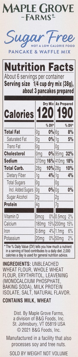 slide 8 of 8, Maple Grove Farms Sugar Free Pancake & Waffle Mix 8.5 oz, 8.5 oz