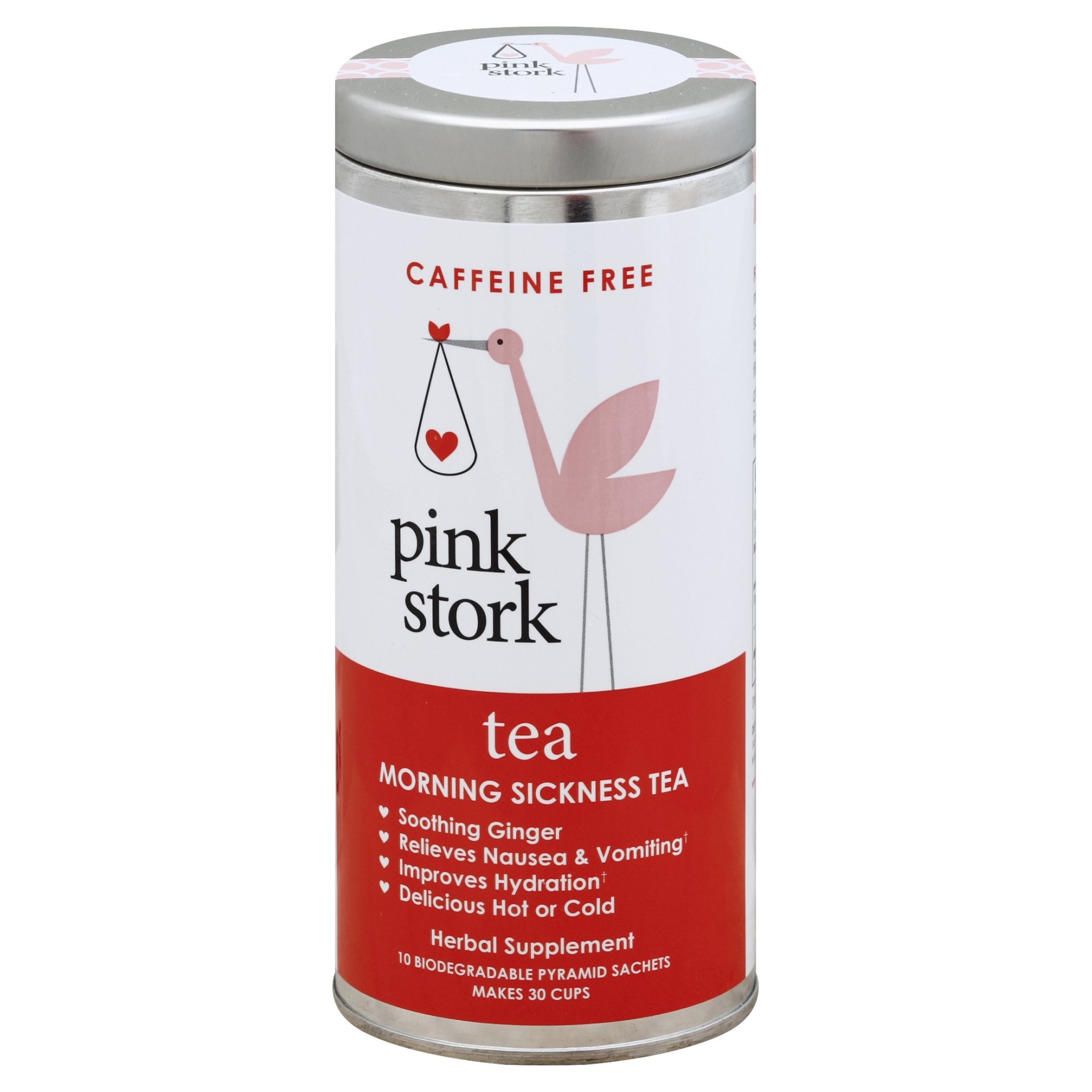 slide 1 of 1, Pink Stork Morning Sickness Tea, Ginger Peach, 15 ct