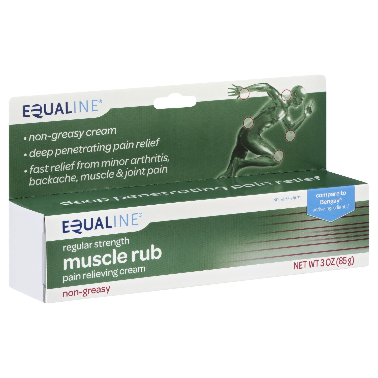 slide 1 of 1, Equaline Muscle Rub Cream, 3 oz