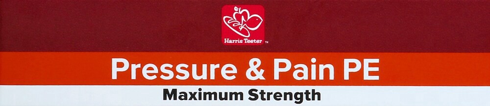 slide 2 of 3, Harris Teeter™ Pressure & Pain PE Maximum Strength Pain Reliever/Fever Reducer & Nasal Decongestant, 24 ct