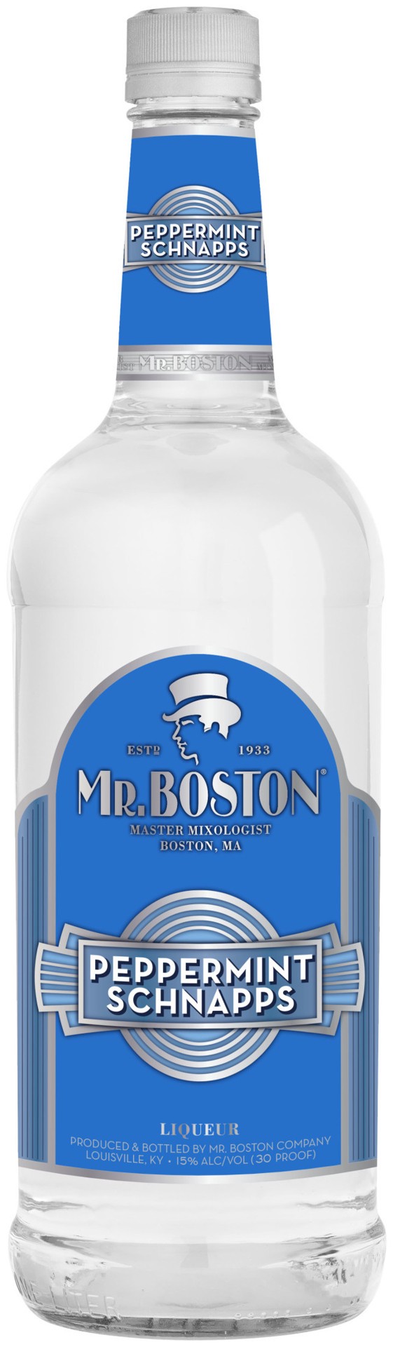 slide 1 of 2, Mr. Boston Peppermint Schnapps Liqueur 1l 30 Proof, 1 liter