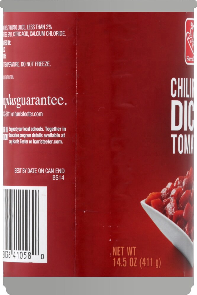 slide 2 of 4, Harris Teeter™ Chili Ready Diced Tomatoes, 14.5 oz