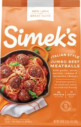 Simek's Jumbo Beef Meatballs, Italian Style