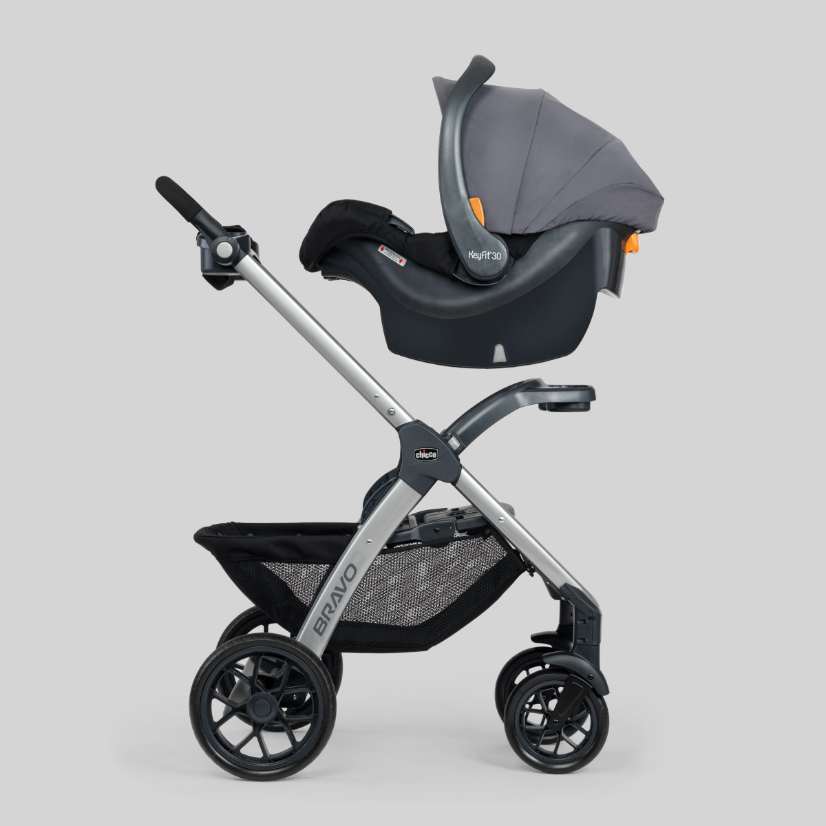 slide 2 of 4, Chicco Bravo 3-in-1 Quick-Fold Trio Travel System 1 ea, 1 ct