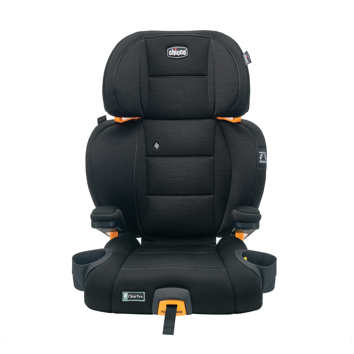 slide 5 of 5, Chicco KidFit ClearTex Plus 2-in-1 Belt Positioning Booster Car Seat - Obsidian, 13.40 lb