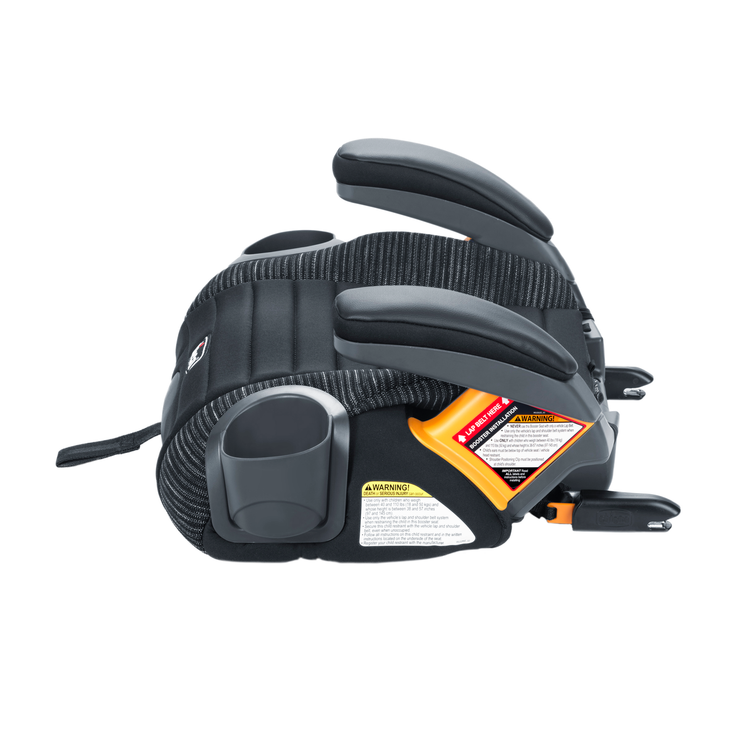 slide 3 of 4, Chicco GoFit ClearTex Plus Backless Booster Car Seat - Static., 1 ct