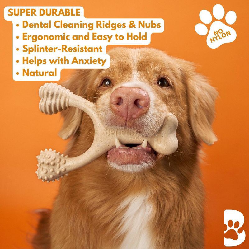 slide 4 of 7, BetterBone Hard Beef Nylon Free Dog Bone Chew Toy - S, 1 ct