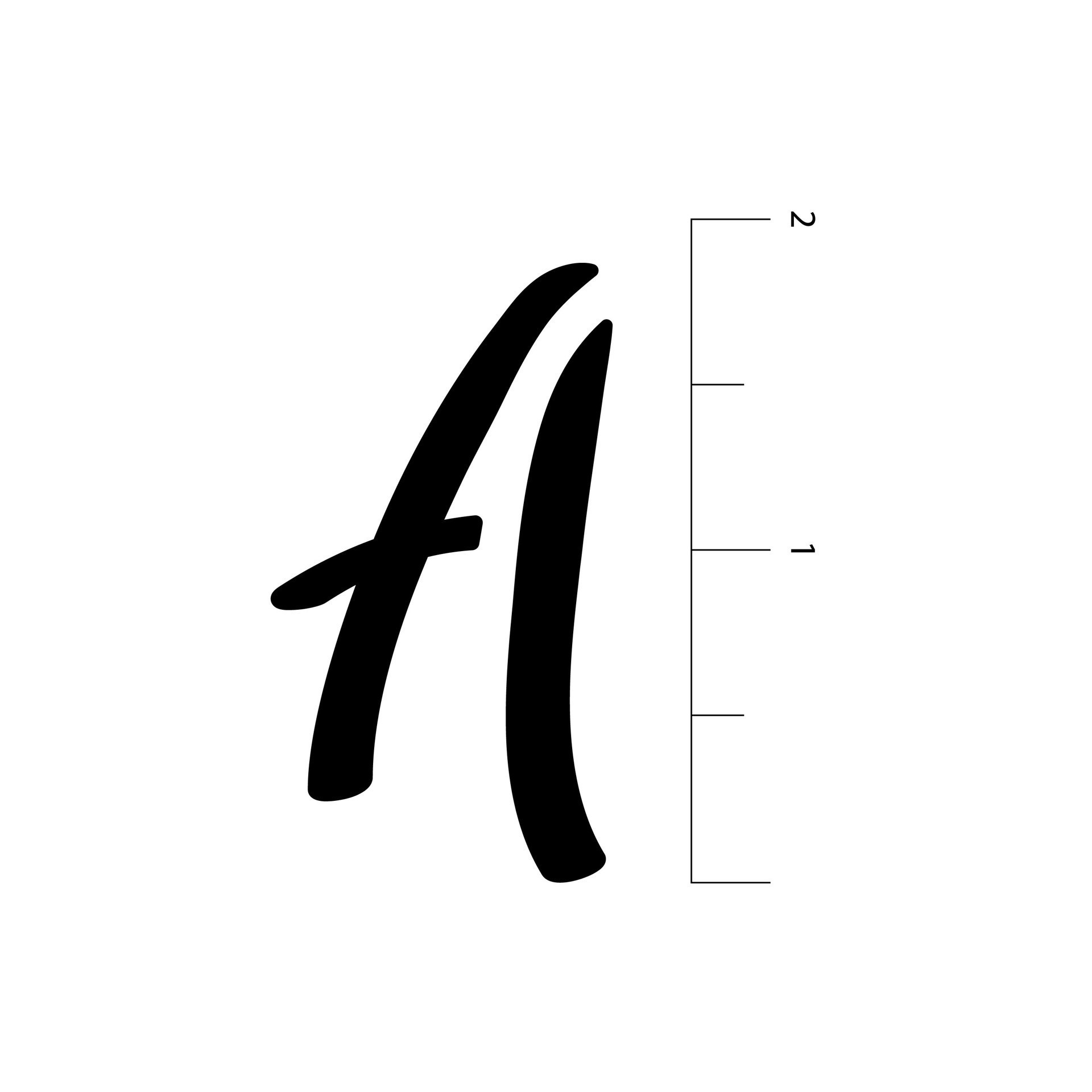 slide 2 of 4, 2" Brush Alphabet Stencils By Craft Smart, 2 in