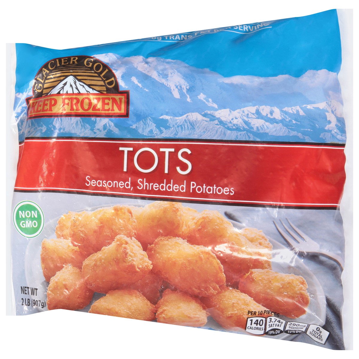 slide 3 of 9, Glacier Gold Tots Seasoned Shredded Potatoes 2 lb, 2 lb