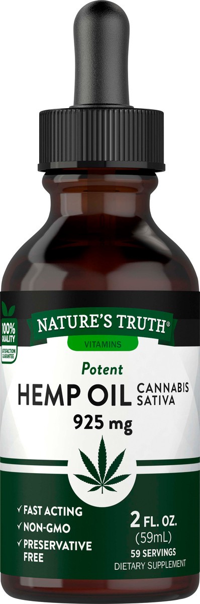 slide 2 of 5, Nature's Truth Natures Truth Hemp Seed Oil, 2 oz