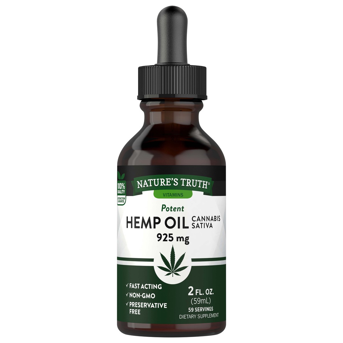 slide 1 of 5, Nature's Truth Natures Truth Hemp Seed Oil, 2 oz