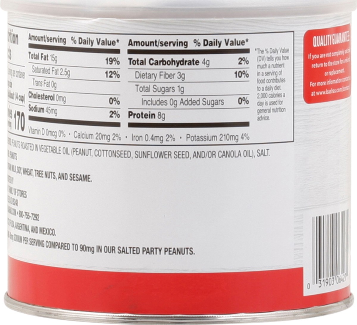slide 10 of 13, Bashas Party Peanuts Ls, 12 oz