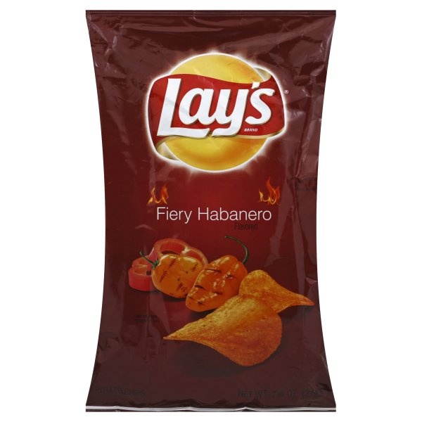 slide 1 of 4, Lay's Potato Chips Fiery Habanero, 7 oz