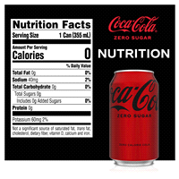 slide 12 of 13, Coca-Cola Zero Sugar Soda, 24 ct