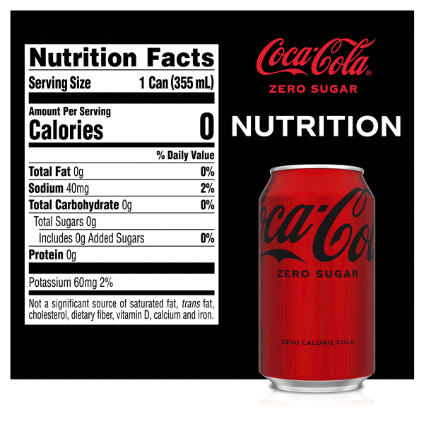 slide 7 of 13, Coca-Cola Coke Zero Sugar Diet Soda Soft Drink, 12 fl oz, 24 Pack, 24 ct; 12 oz