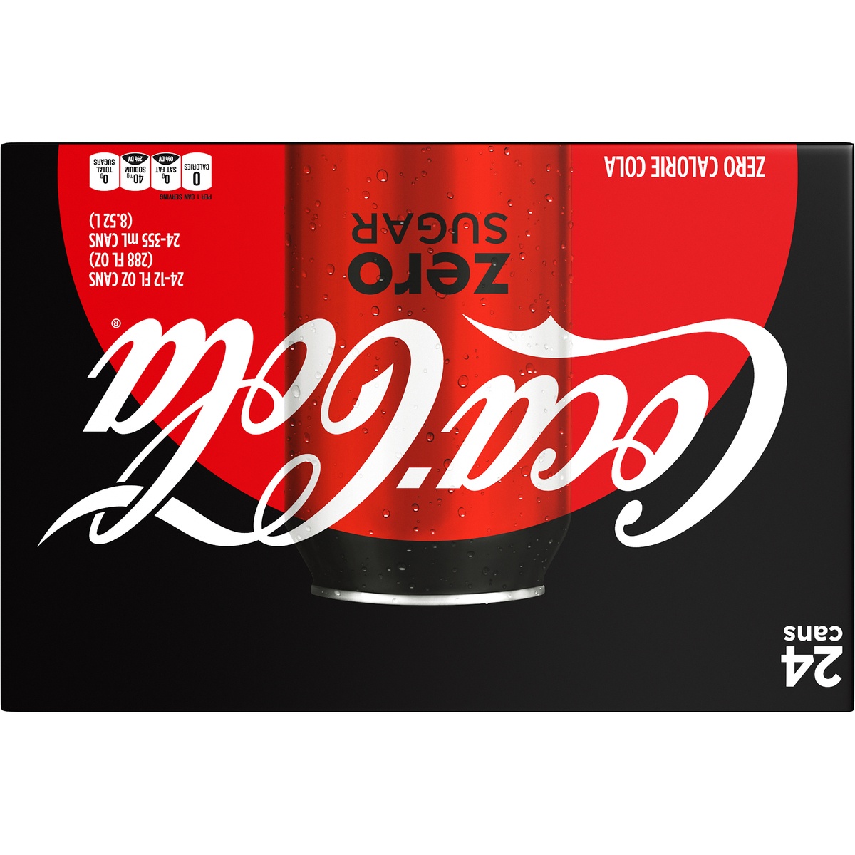 slide 9 of 10, Coca-Cola Zero Soda, 24 ct; 12 fl oz