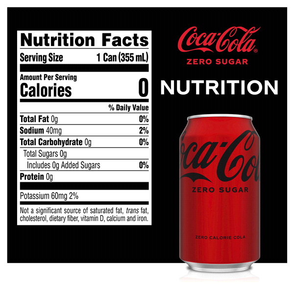 slide 9 of 13, Coca-Cola Zero Sugar Soda, 24 ct