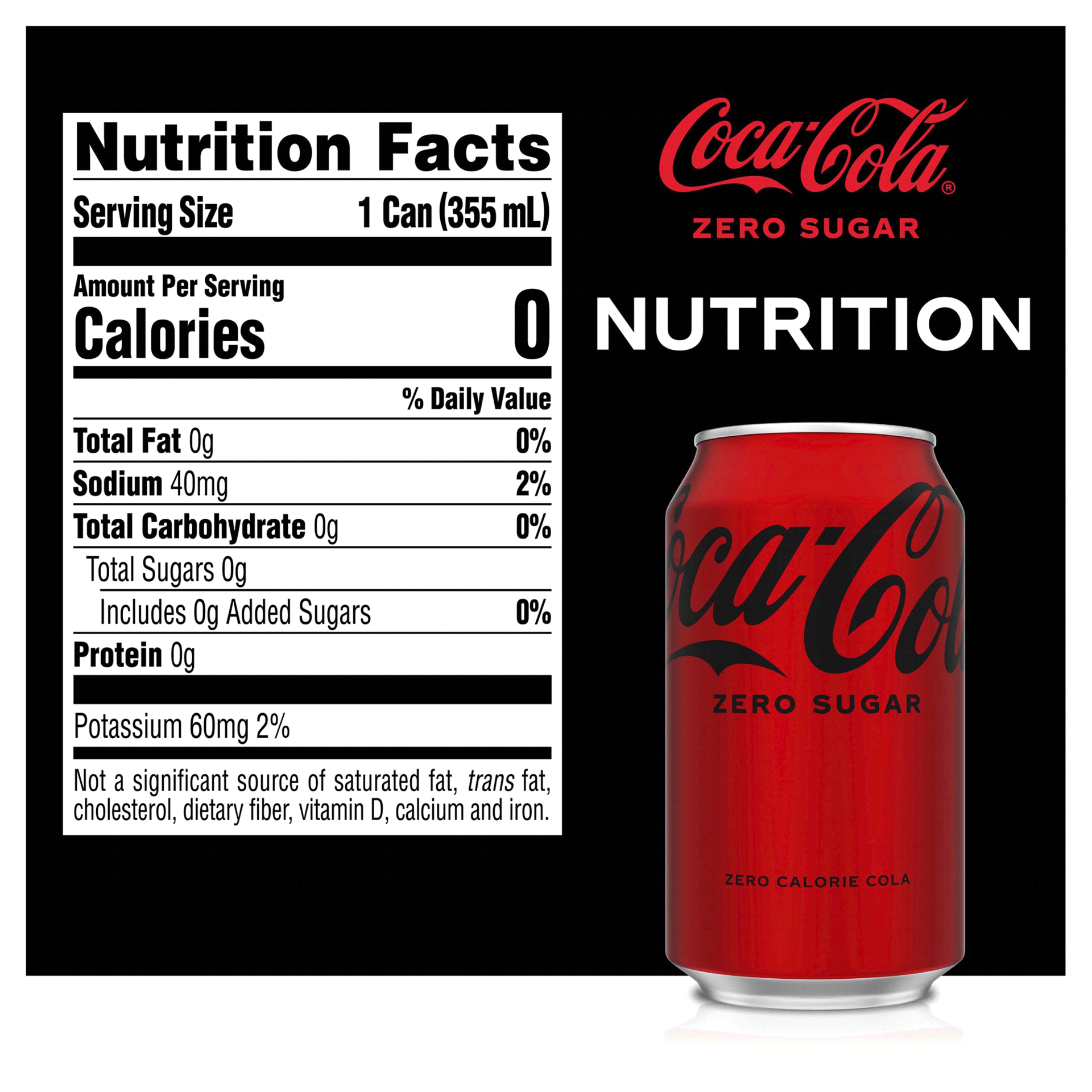 slide 9 of 13, Coca-Cola Coke Zero Sugar Diet Soda Soft Drink, 12 fl oz, 24 Pack, 24 ct; 12 oz
