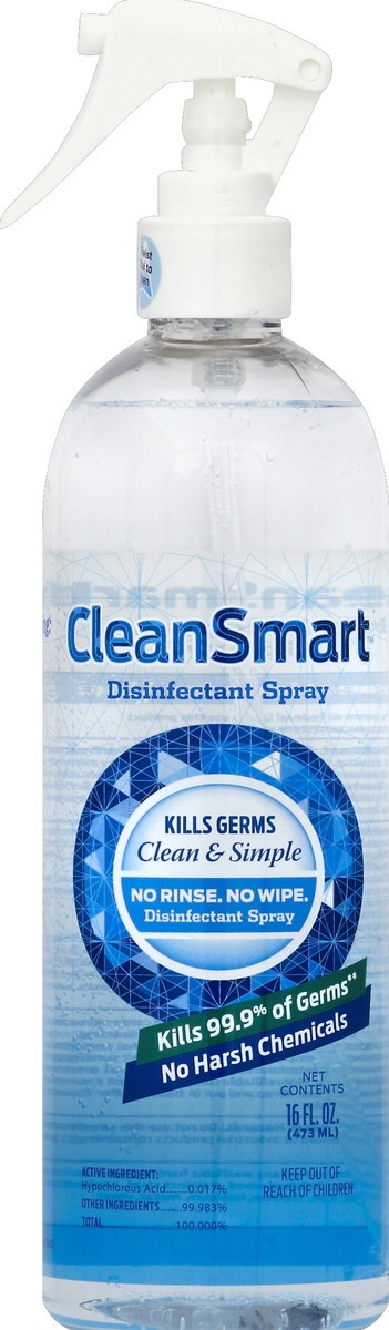 slide 2 of 2, Clean Smart Mist Disinfectant Spray, 16 fl oz