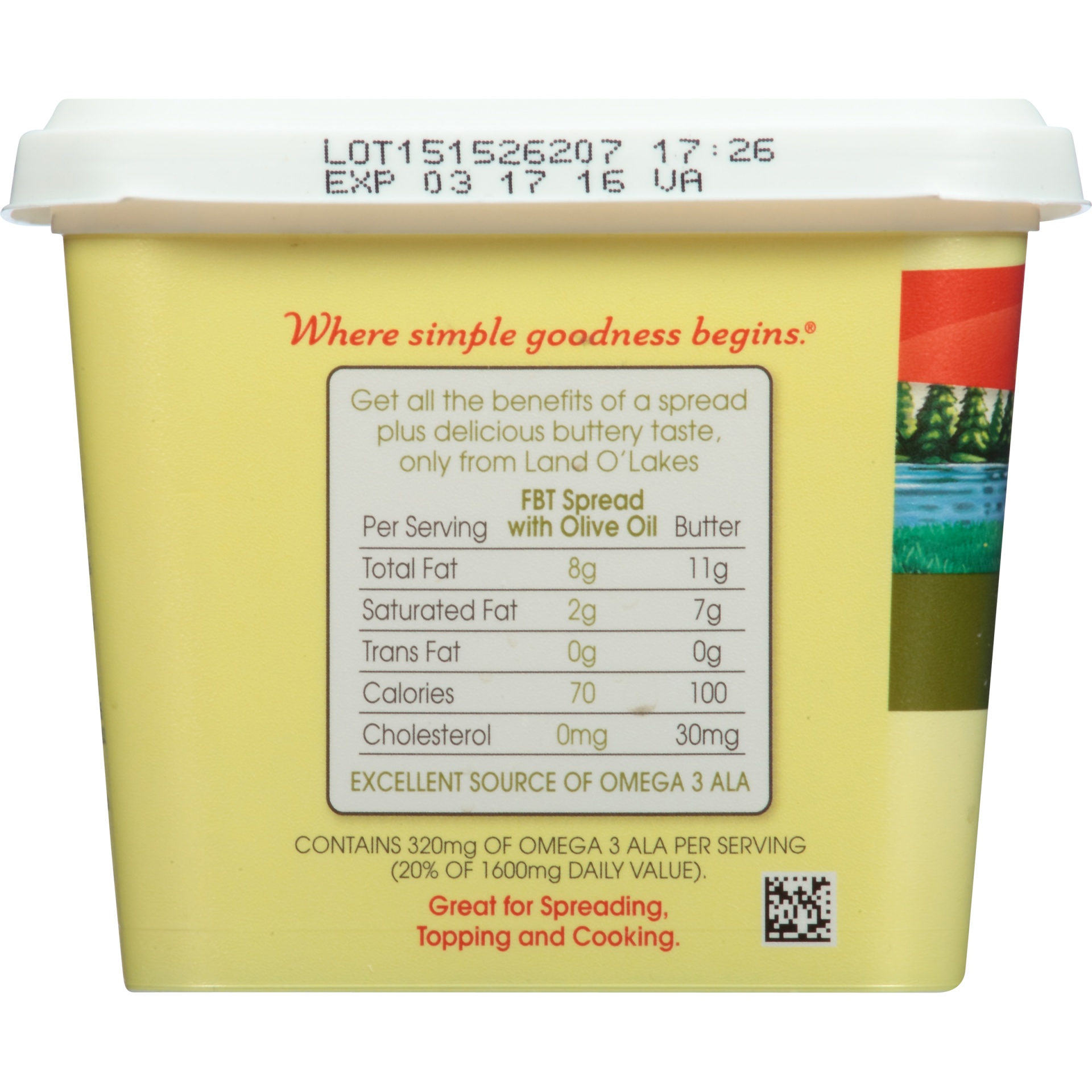 Land O'Lakes Fresh Buttery Taste Spread with Olive Oil 15 oz Shipt