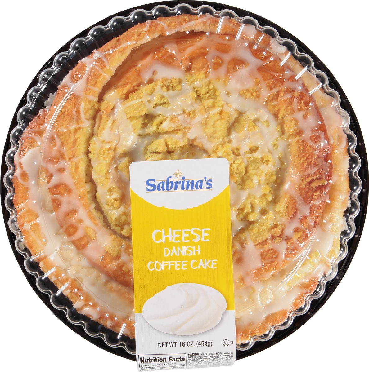 slide 8 of 12, Sabrina's Danish Cheese Coffee Cake 16 oz, 16 oz