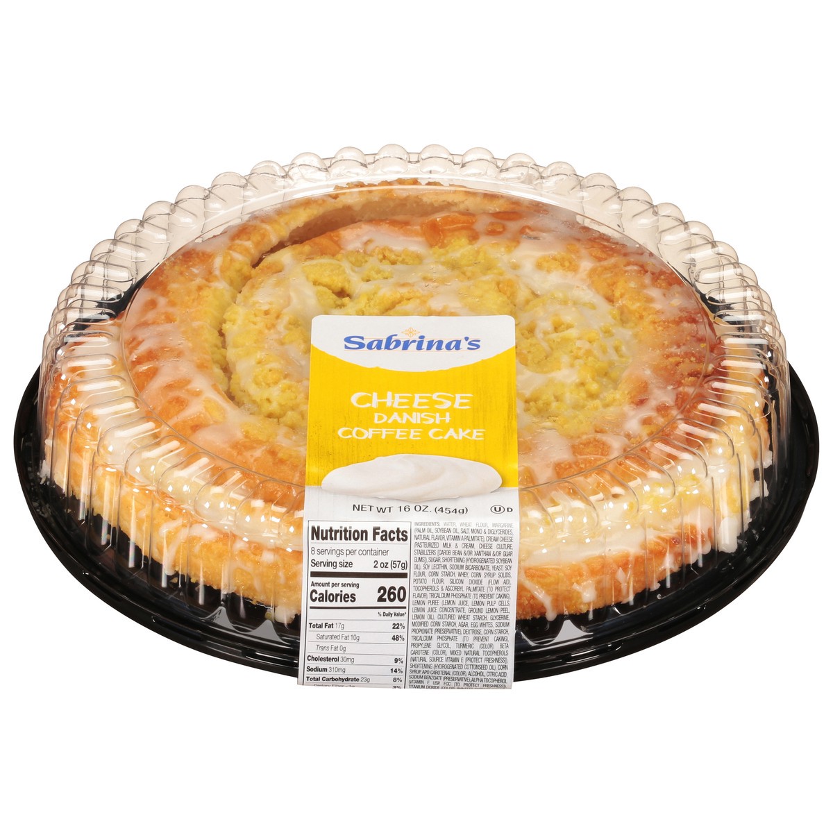 slide 1 of 12, Sabrina's Danish Cheese Coffee Cake 16 oz, 16 oz